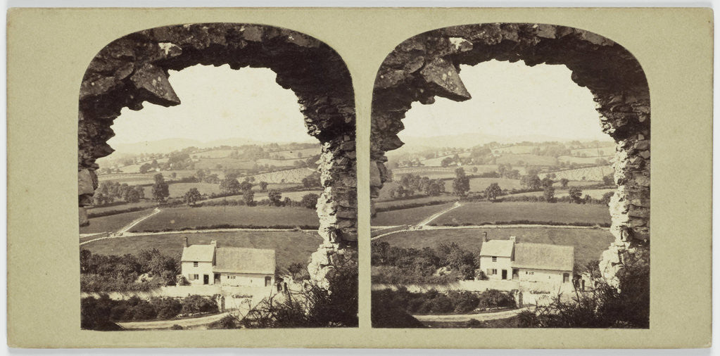 Detail of North Wales View in the Vale of Clwyd, from Denbigh Castle by Anonymous