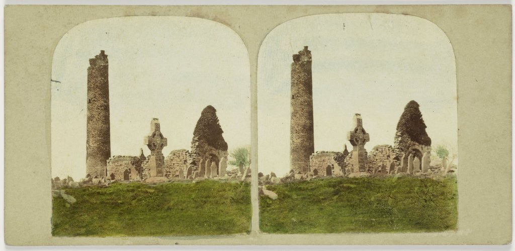 Detail of General view of the Antiquities of Monasterboice, County Louth. Ireland by Anonymous