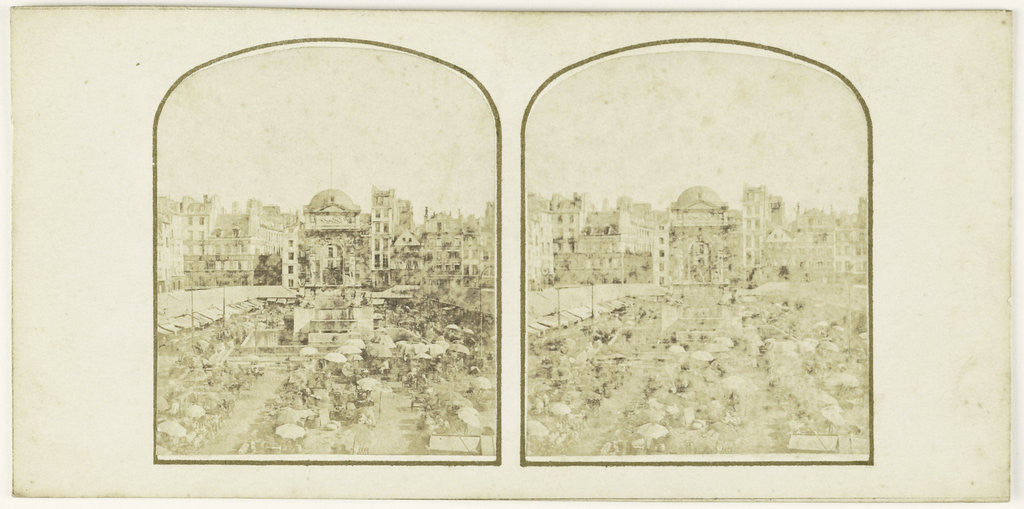 Detail of Place des Innocents by Anonymous