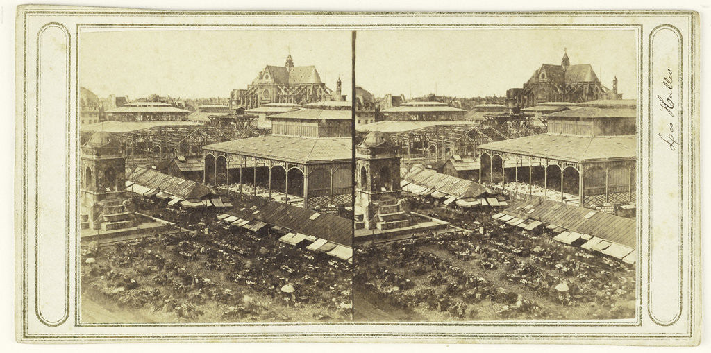 Detail of Les Halles, Paris, France by Anonymous