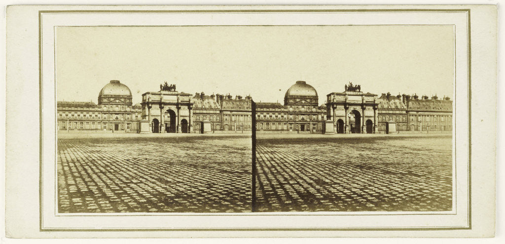 Detail of Tuileries et l'Arc de Triomphe du Carousel, Paris, France by Anonymous