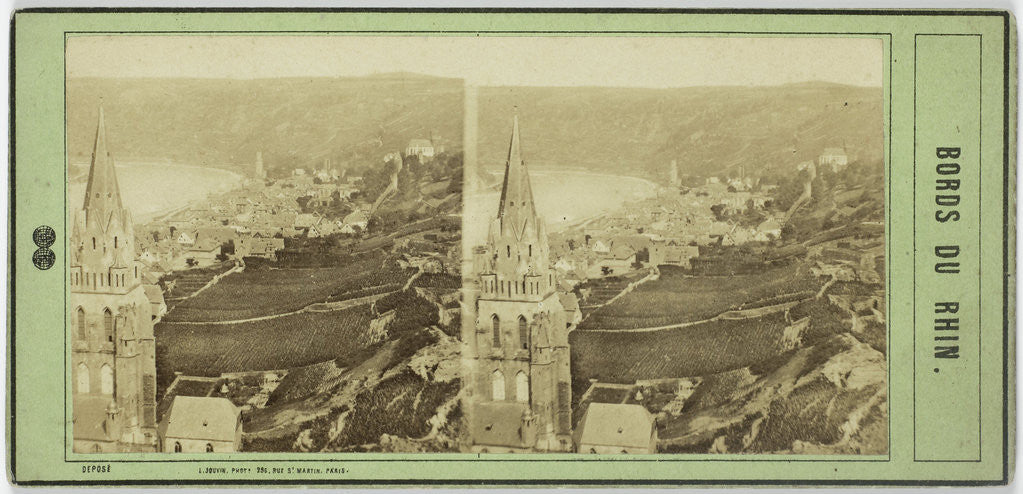 Detail of Oberwesel, Germany by Léon Pierre Jouvin