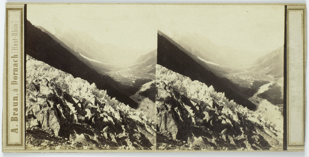 Detail of Glacier des Bois Chamonix valley, France by Adolphe Braun