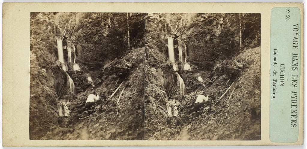 Detail of Luchon, Parisien Cascade, France by Henri Tournier