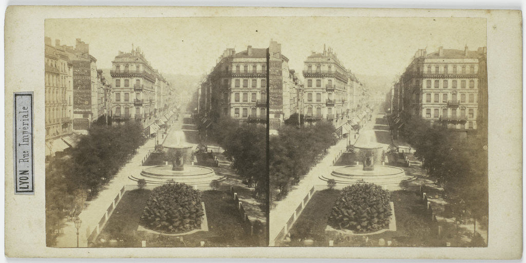 Detail of Lyon Rue Imperiale, France by Fourvières