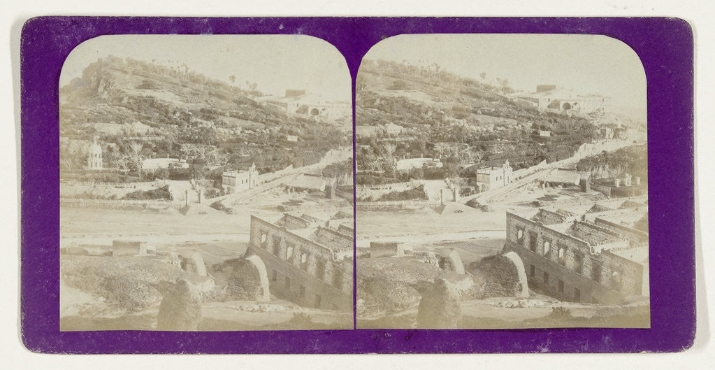 Detail of Montagne et Couvent de Saint Vito Girgenti, Italy by Jean Montaigue Andrieu