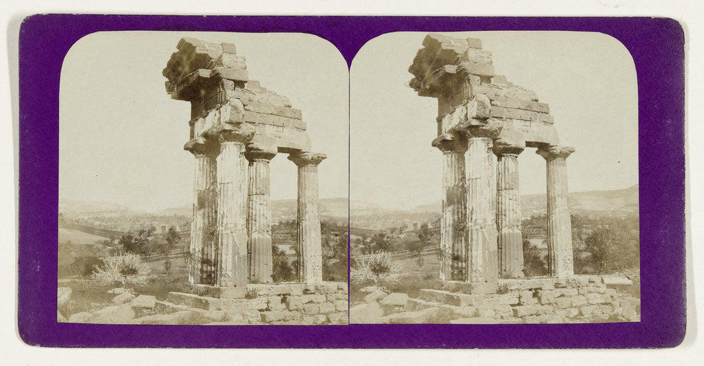 Detail of Castor et Pollux, the Temple Girgenti, Italy by Jean Montaigue Andrieu