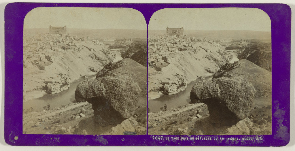 Detail of Le Tage pris du Sepulcre du Roi Maure, Toledo, Spain by Jean Montaigue Andrieu