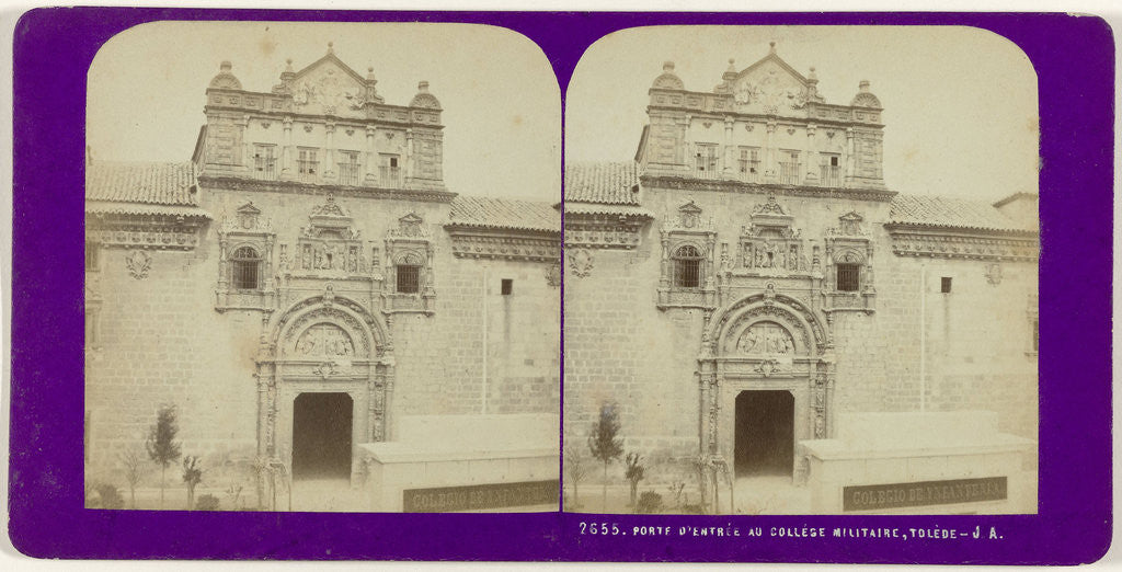 Detail of Porte d'admission au College Militaire Toledo, Spain by Jean Montaigue Andrieu