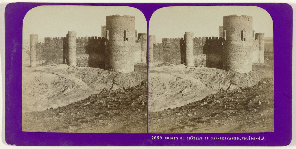 Detail of Ruins Château de San Servando, Toledo, Spain by Jean Montaigue Andrieu