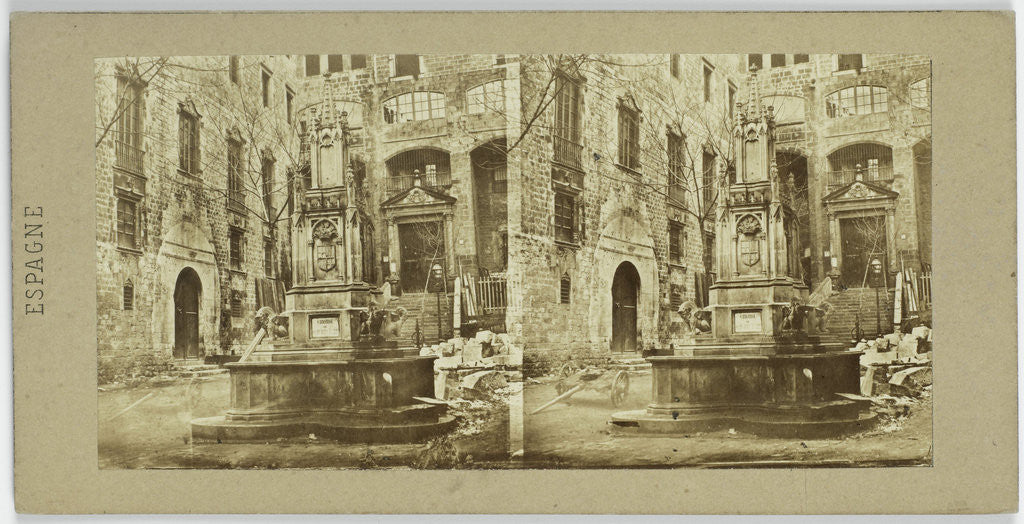 Detail of House of the Grand Inquisitor in Barcelona Spain Spain by Anonymous