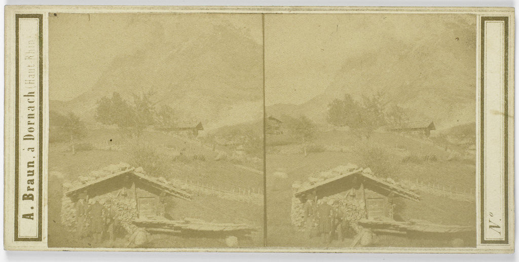 Detail of The Wetterhorn in Grindelwald, Switzerland by Adolphe Braun