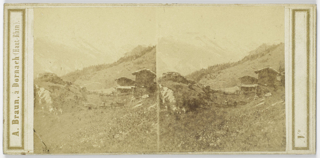 Detail of Mürren, Switzerland by Adolphe Braun