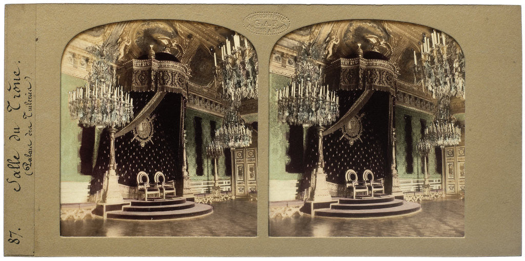 Detail of Throne Hall Palais des Tuileries France by Florent Grau