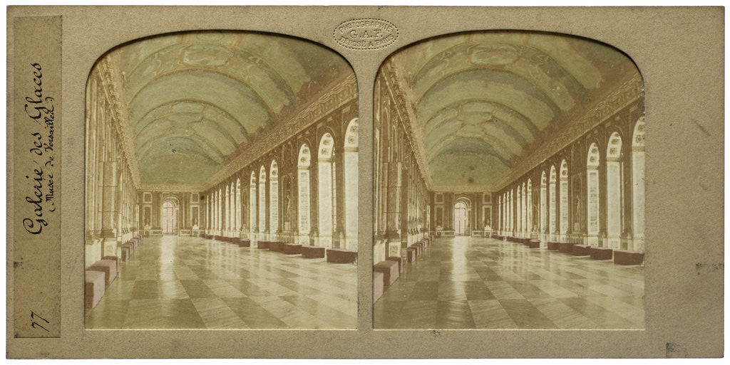 Detail of Hall of Mirrors Musee de Versailles France by Florent Grau