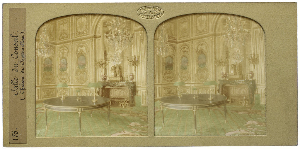 Detail of Council Chamber Chateau de Fontainebleau Paris France by Florent Grau