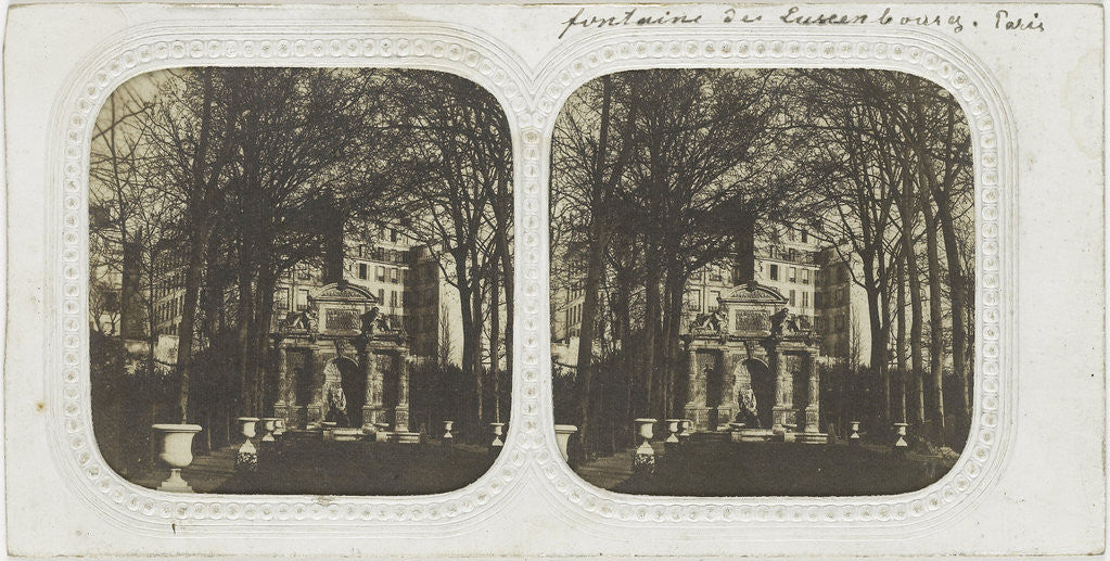 Detail of Luxembourg Fontaine, Paris France by Anonymous