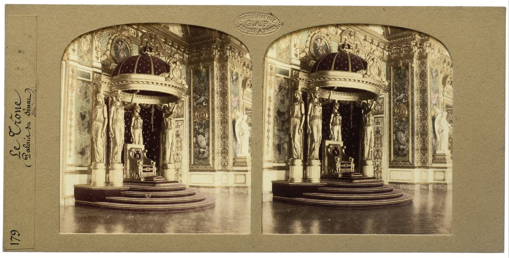 Detail of The Throne Palais du Senat Paris France by Florent Grau