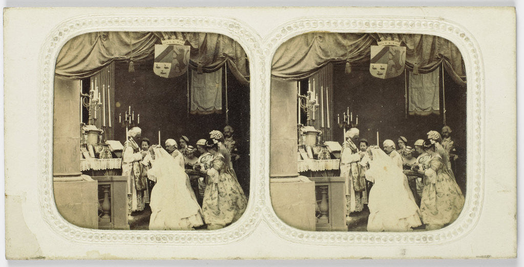 Detail of Le Mariage Religieux, no. 8. Charles Paul Furne by Henri Tournier