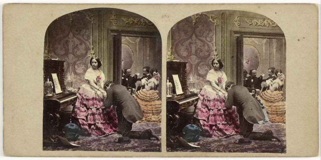 Detail of Declaration of Love by Alfred Silvester