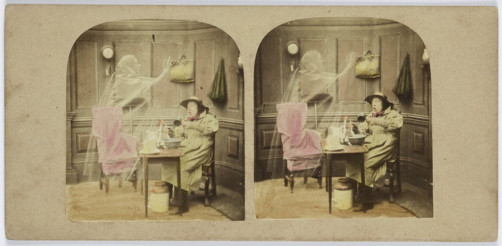 Detail of The Ghost in the Stereoscope by Anonymous