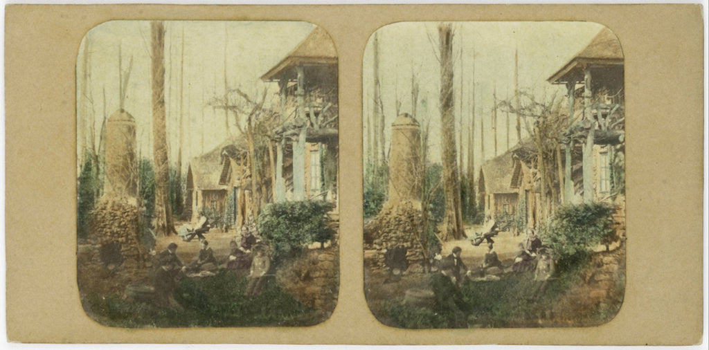 Detail of Company for fantasy houses by Anonymous