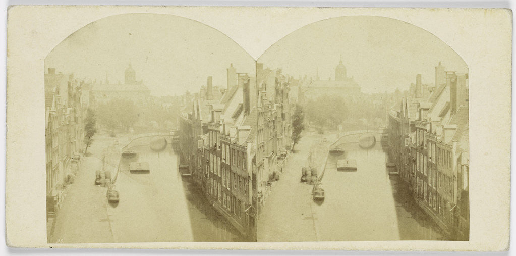 Detail of Panorama Tree and Flower Market in Amsterdam by Andries Jager
