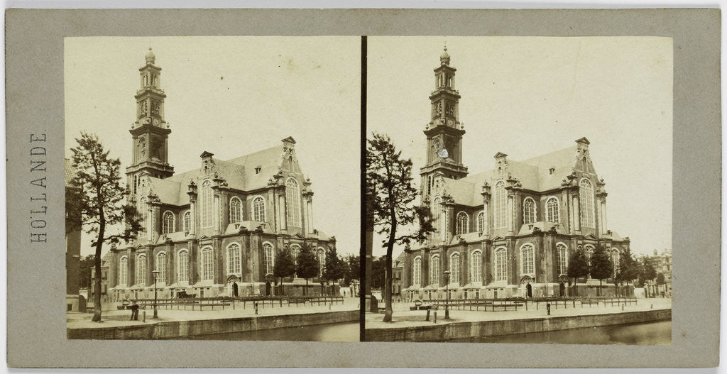 Detail of Protestant Church, Amsterdam Westerkerk in Westermarkt by Henri Plaut