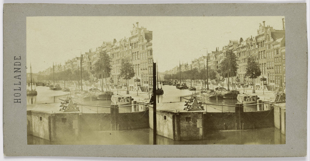 Detail of Canal Amsterdam Singel by Henri Plaut