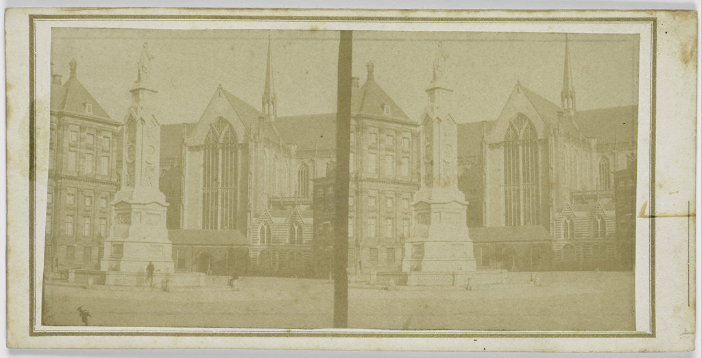 Detail of Amsterdam, Dam with Naatje Eendracht by Anonymous