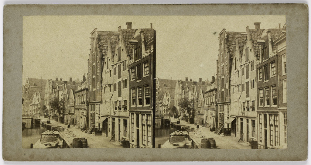 Detail of N.Z. Achterburgwal Gedempt 1867 Now Spuistraat and Hekelveld, Amsterdam by Henri Plaut