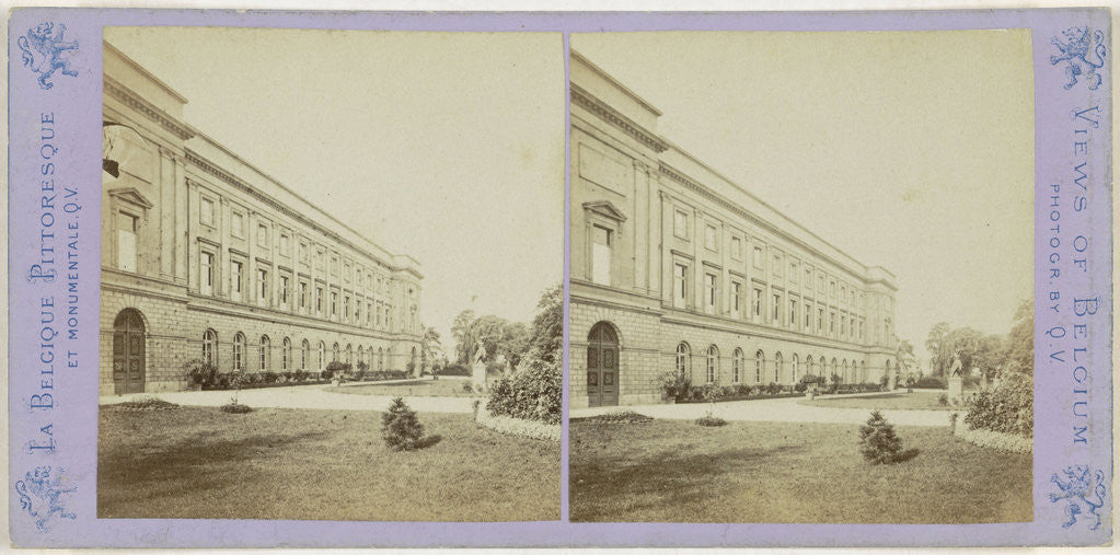 Detail of Brussels Palace of Orange by Jules Queval