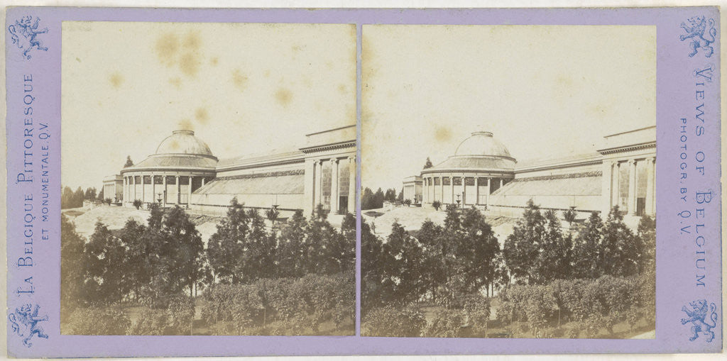 Detail of Brussels The greenhouses of the Botanical Garden by Jules Queval