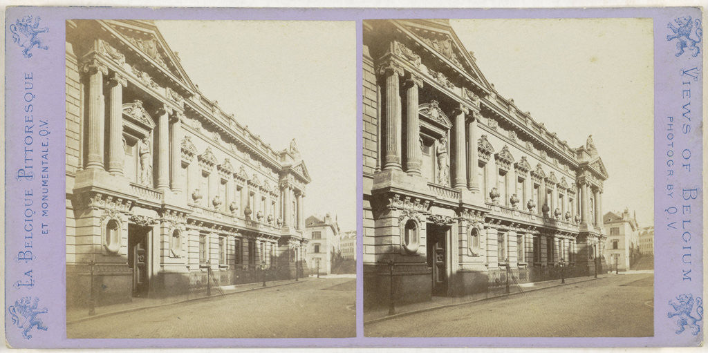Detail of Brussels, the new National Bank by Jules Queval
