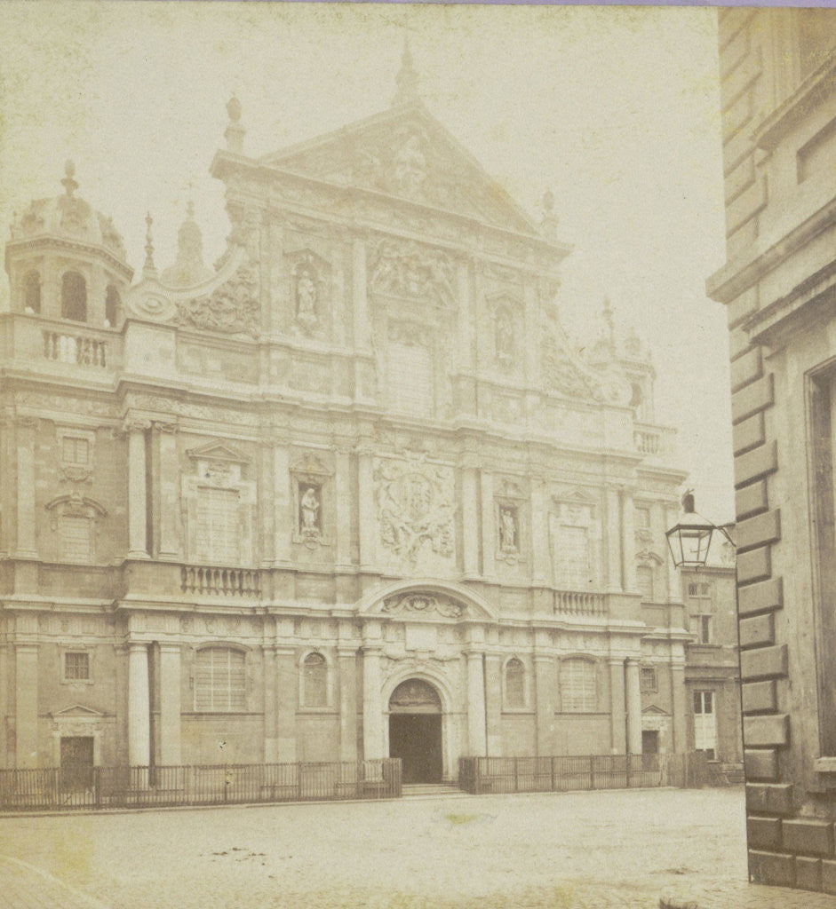 Detail of Anvers, La Facade de L'Eglise Saint-Charles by Jules Queval