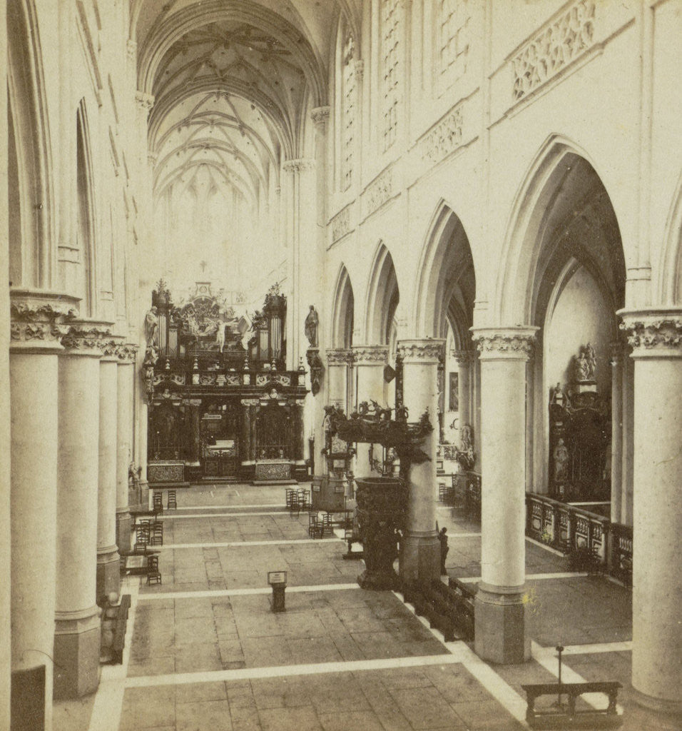 Detail of Liege, L'Eglise Saint-Jacques by Jules Queval