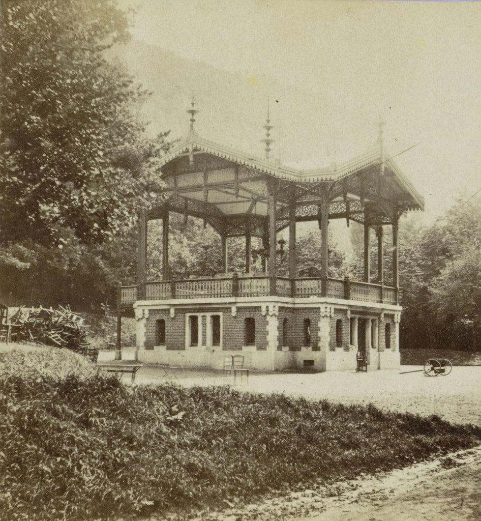 Detail of Spa, Kiosk musicians and walk seven hours by Jules Queval