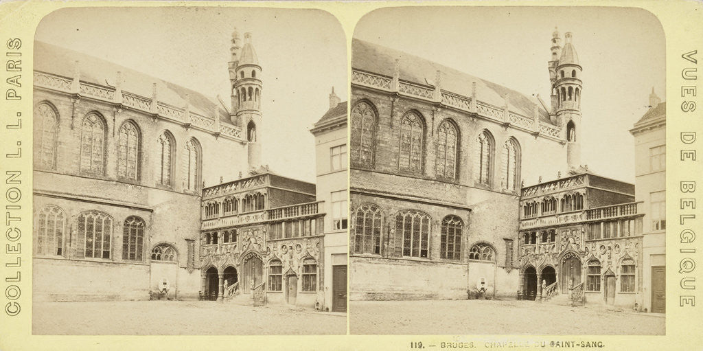 Detail of Bruges Chapel of the Holy Blood, Belgium, Léon & Lévy, M. Léon by J. Lévy