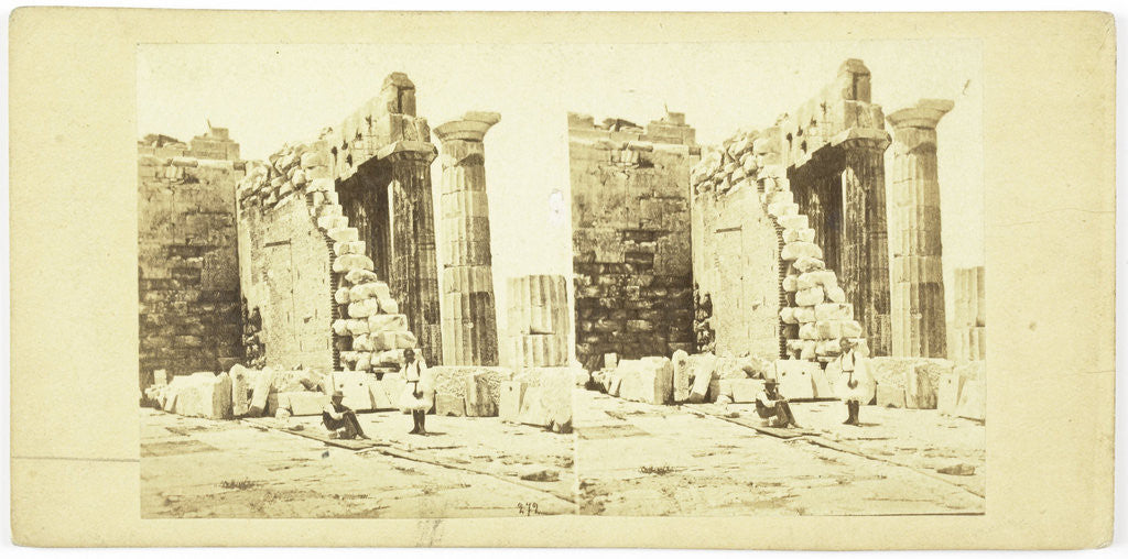 Detail of Interior Athens Parthenon on Acropolis, No. 272 by Anonymous