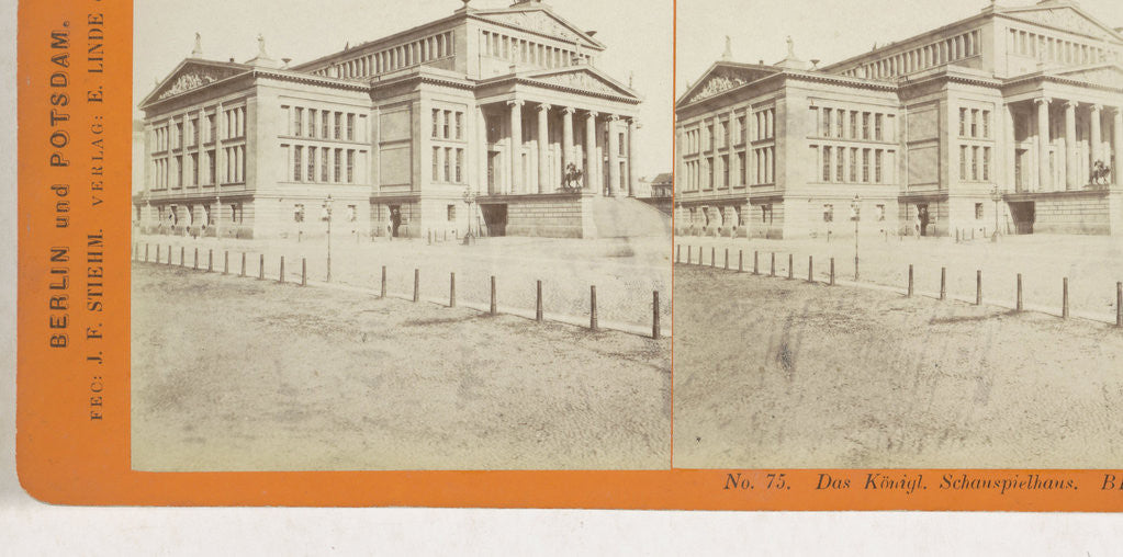 Detail of The Konigl. Schauspielhaus Berlin, Germany by Johann Friedrich Stiehm