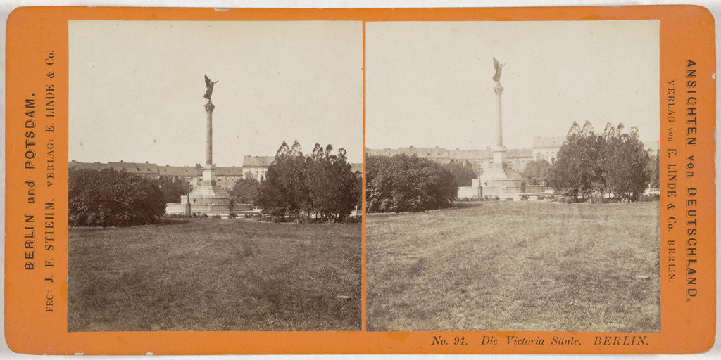 Detail of The Victoria Saule Berlin, Germany by Johann Friedrich Stiehm