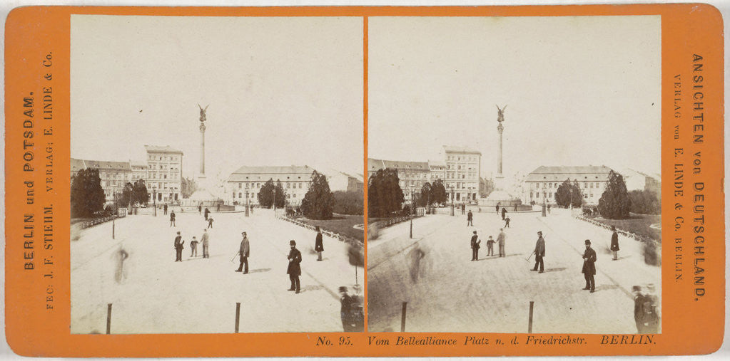 Detail of From the Belle Alliance Platz Berlin Friedrichstrasse, Germany by Johann Friedrich Stiehm