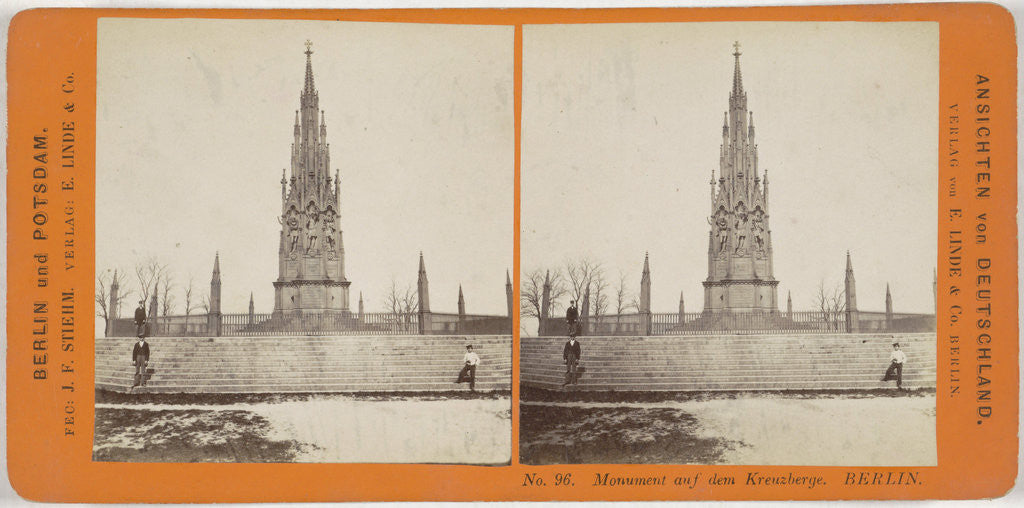 Detail of monument on the Kreuzberge Berlin, Germany by Johann Friedrich Stiehm