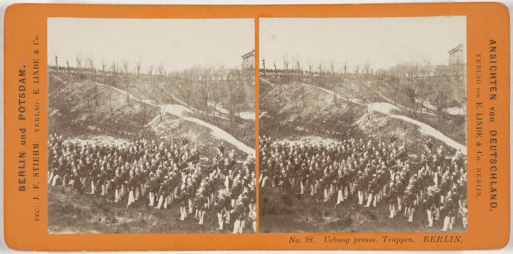 Detail of practice preuss. Troops Berlin, Germany by Johann Friedrich Stiehm