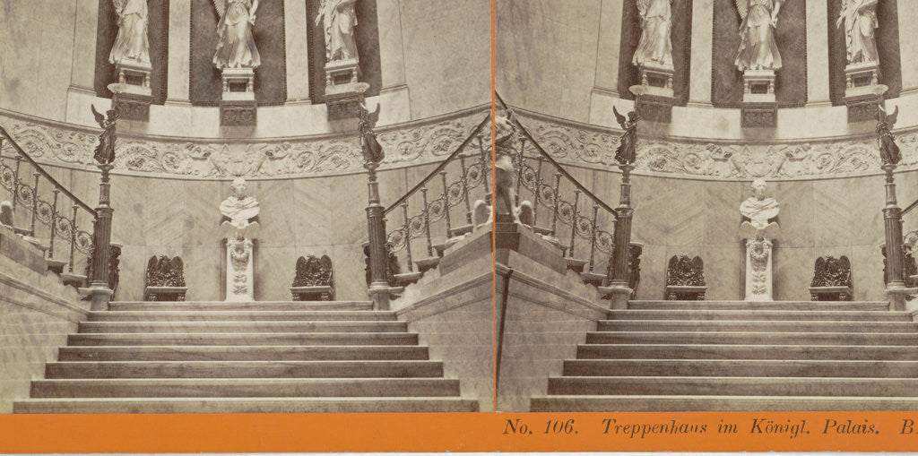 Detail of Treppenhaus im Königl Palais Berlin, Germany by Johann Friedrich Stiehm