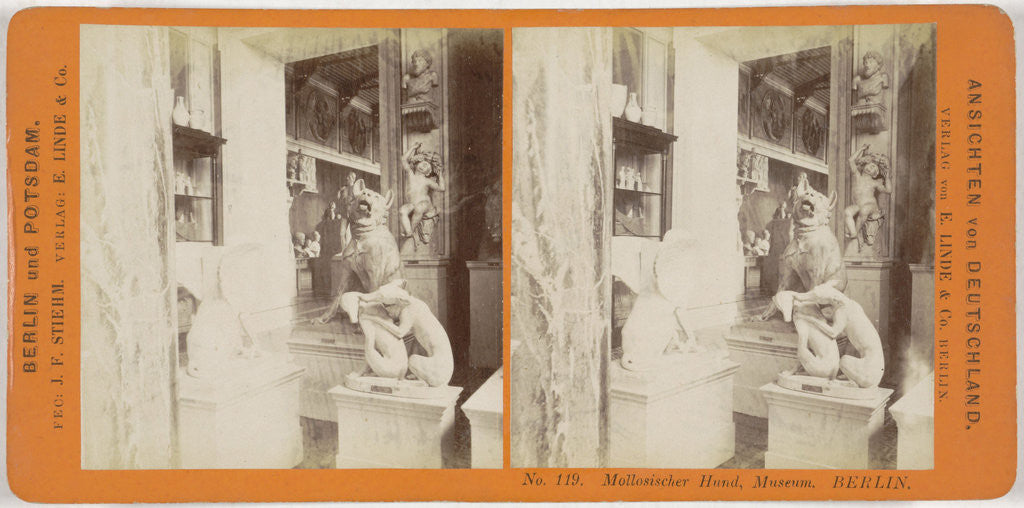 Detail of Mollosischer Hund Museum Berlin, Germany by Johann Friedrich Stiehm