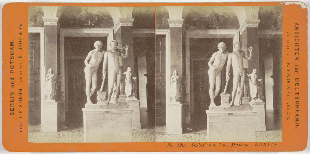 Detail of Schlaf und Tod, Museum Berlin, Germany by Johann Friedrich Stiehm