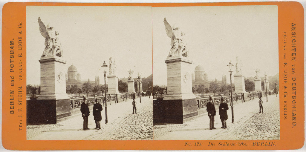 Detail of That Schlossbrucke. Berlin, Germany by Johann Friedrich Stiehm