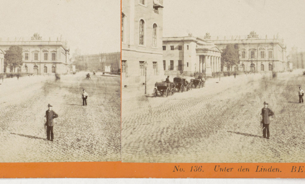 Detail of Unter den Linden Berlin, Germany by Johann Friedrich Stiehm