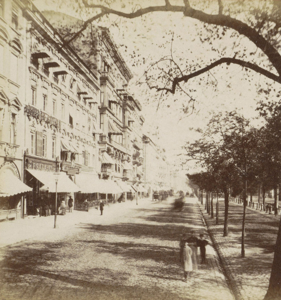 Detail of Unter den Linden Berlin by Johann Friedrich Stiehm